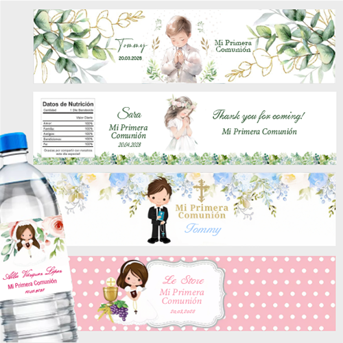 Zwitsal Baby Products - Custom Mi Primera Communion Water Bottle